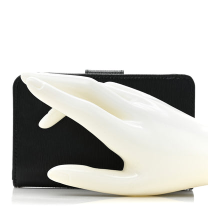 Prada Saffiano Metal Compact Wallet Black 3 of 12