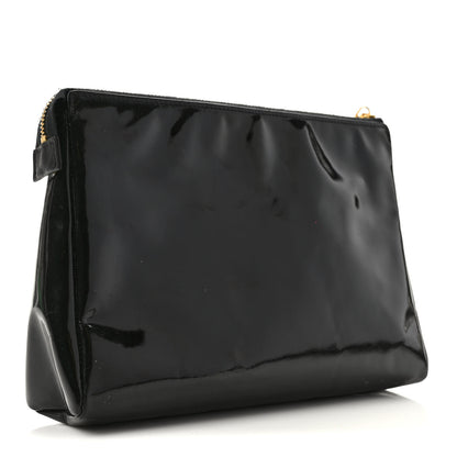 Chanel Patent Timeless CC Cosmetic Pouch Black 3 of 8