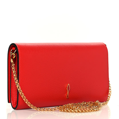 Christian Louboutin Calfskin Boudoir Wallet on Chain Red 2 of 9