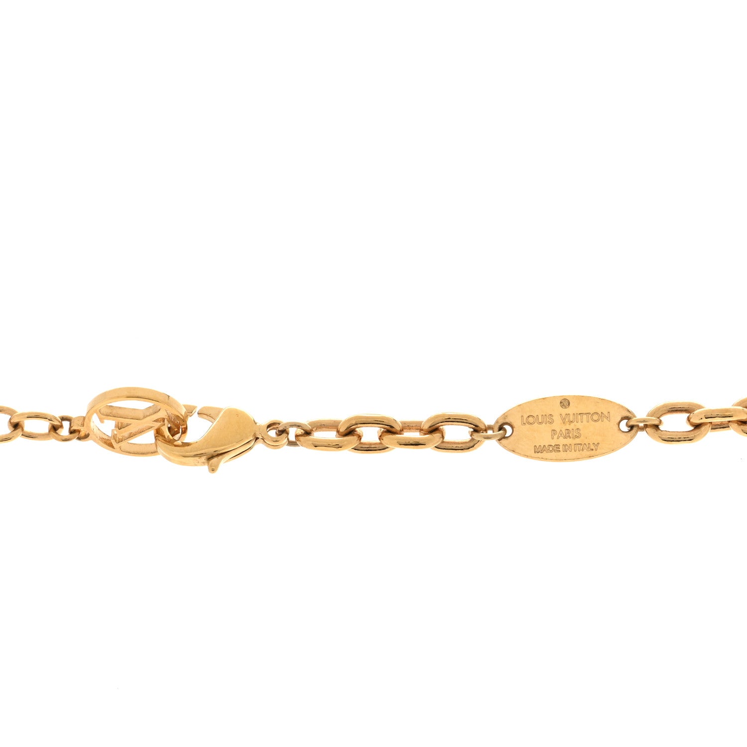 Louis Vuitton Metal Mini Boite Chapeau Pendant Necklace Gold 4 of 4