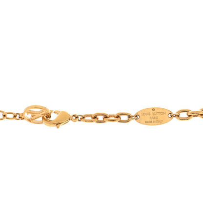 Louis Vuitton Metal Mini Boite Chapeau Pendant Necklace Gold 4 of 4