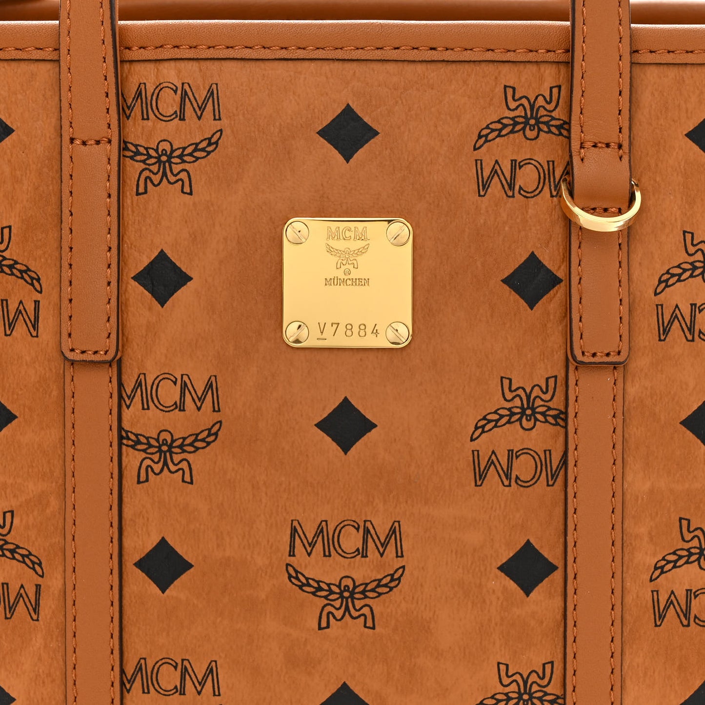 Visetos Mini Toni Shopper Tote Cognac