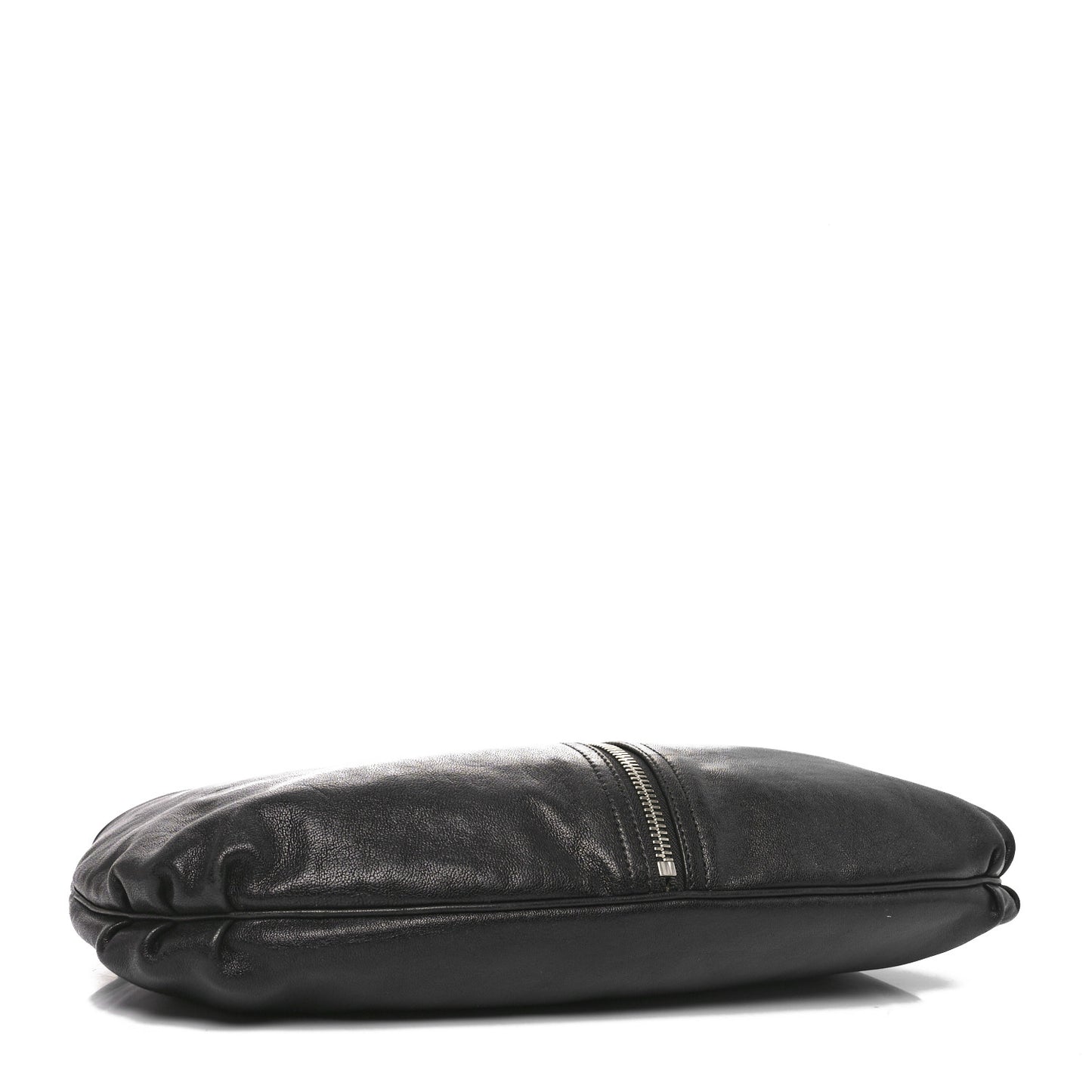 Sheepskin Zipper Hobo Black