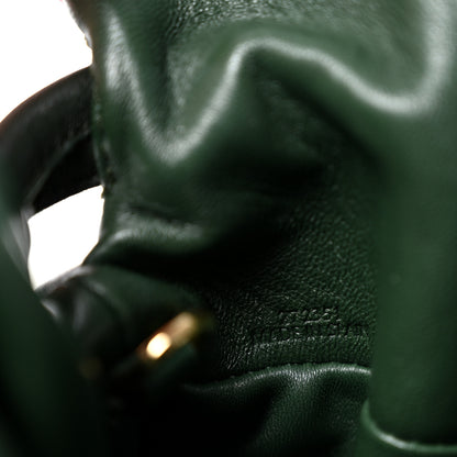 Loewe Calfskin Quilted Flamenco Knot Clutch Verde 7 of 12