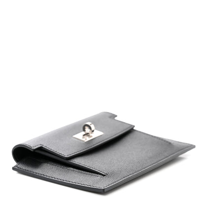 Hermes Epsom Kelly Pocket Compact Wallet Black 4 of 8