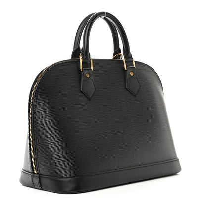 Louis Vuitton LOUIS VUITTON Epi Alma PM Black 2 of 12