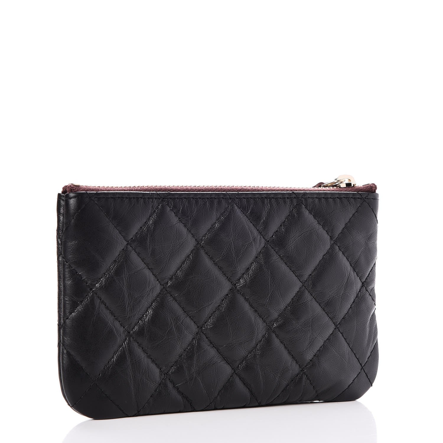 Chanel Aged Calfskin Quilted Small Reissue Cosmetic Case Black 3 of 8