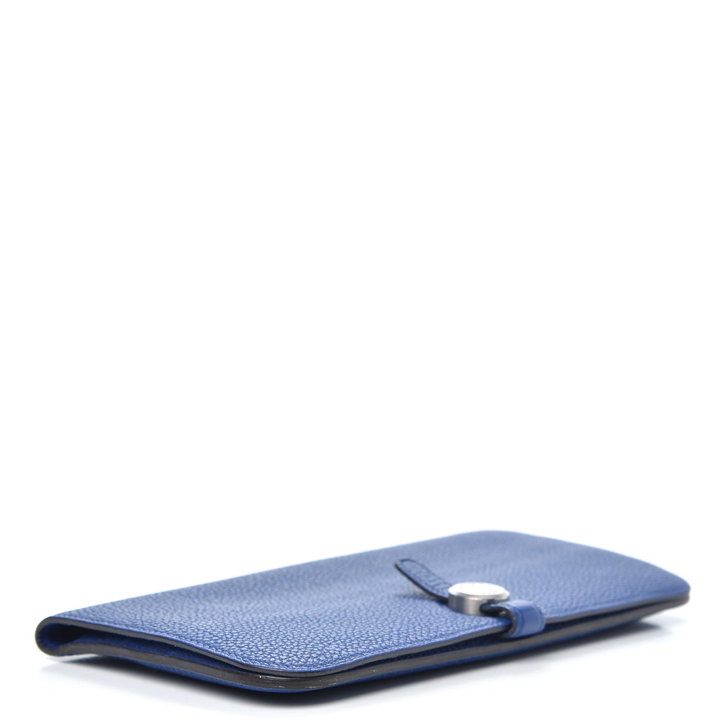 Togo Dogon Recto Verso Wallet Bleu Electrique