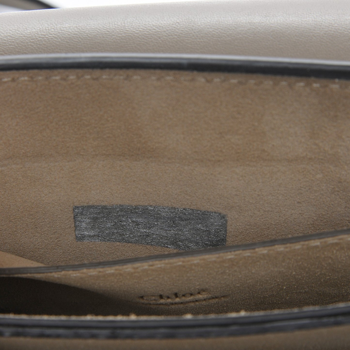 Suede Calfskin Small Faye Shoulder Bag Motty Grey