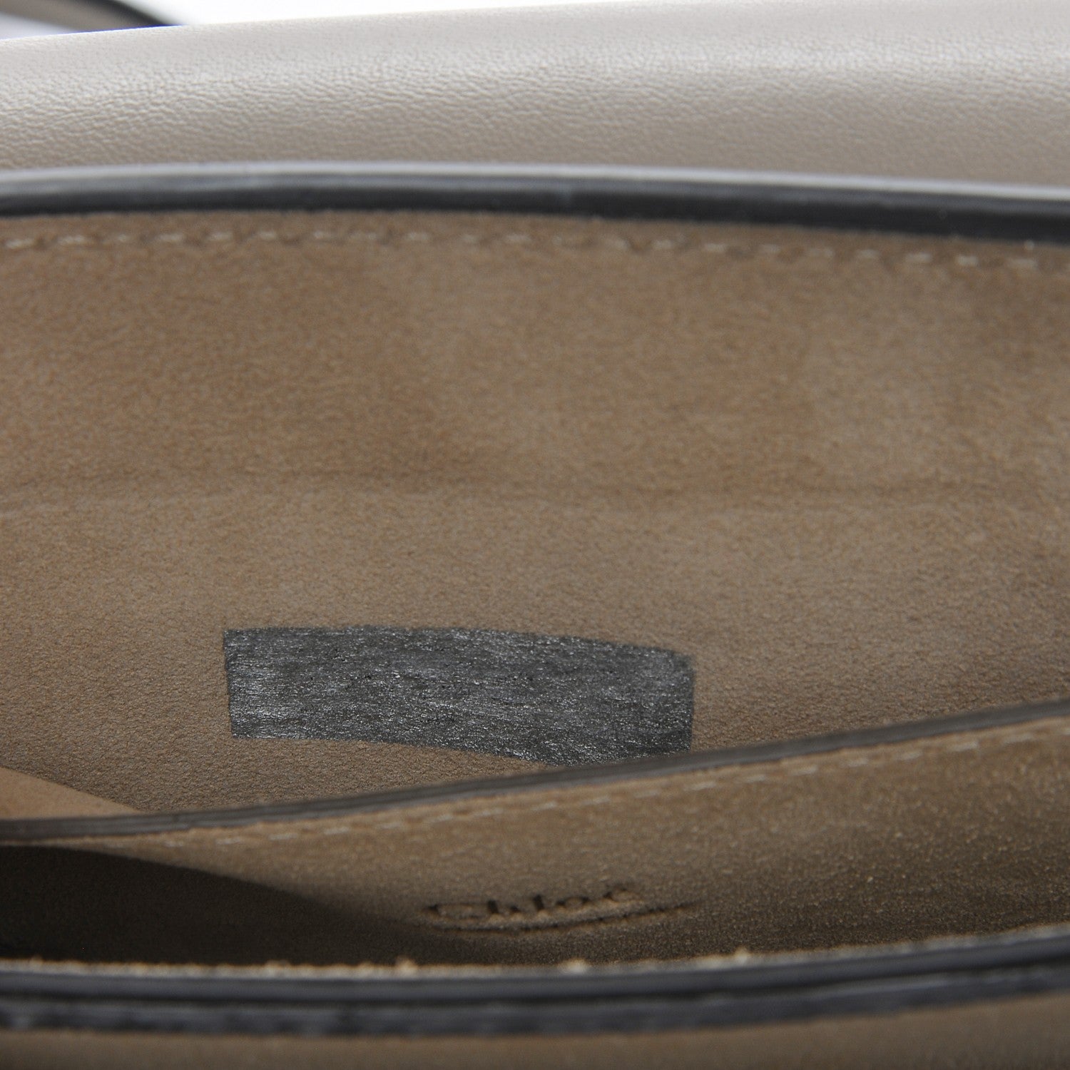 Chloe Suede Calfskin Small Faye Shoulder Bag Motty Grey 7 of 7