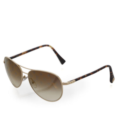 Louis Vuitton Conspiration Pilote Aviator Sunglasses Gold 1 of 11