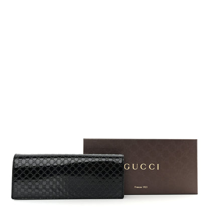 Gucci Patent Microguccissima Small Broadway Clutch Black 13 of 13