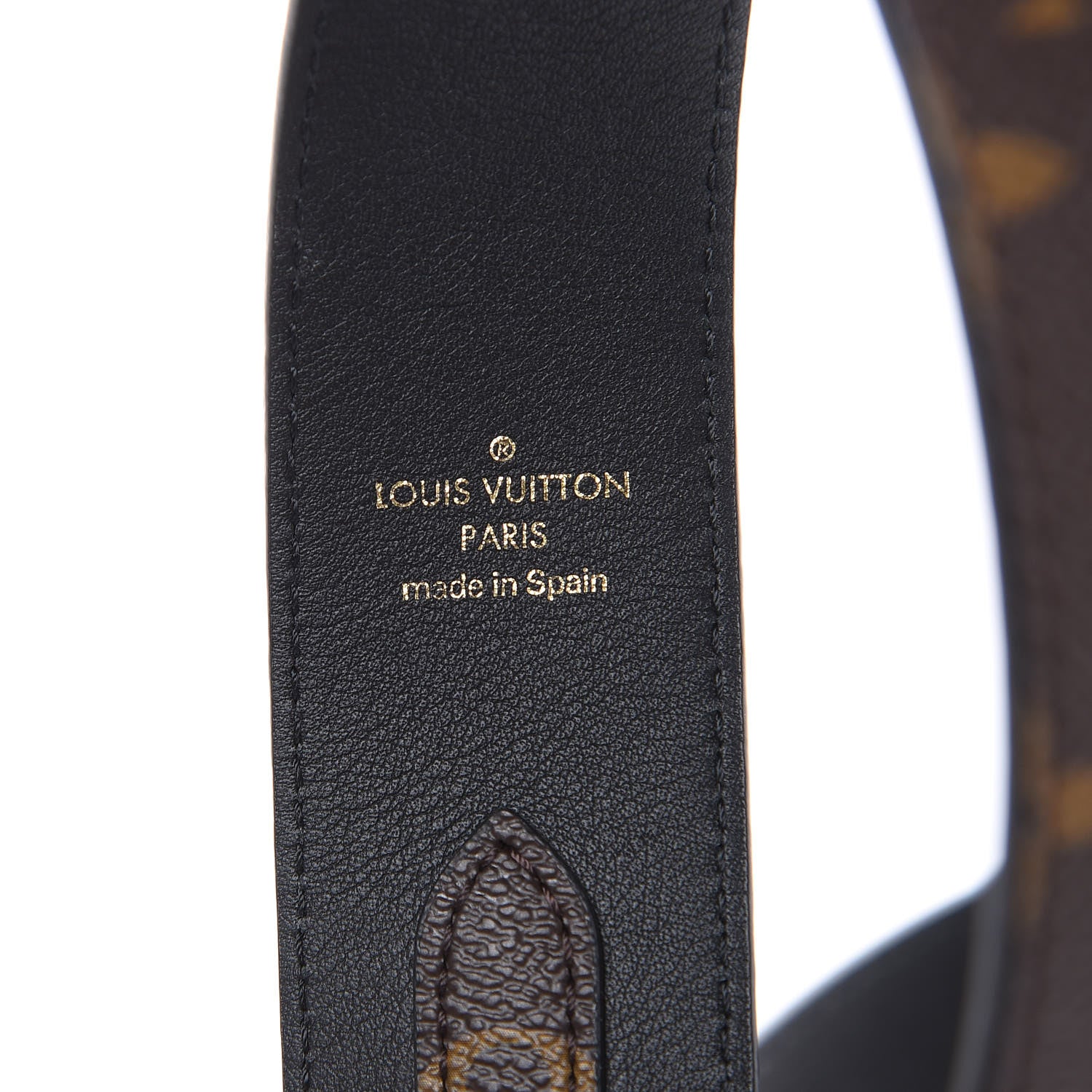 Louis Vuitton Monogram Bandouliere Shoulder Strap Black 3 of 5