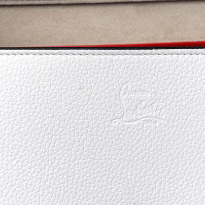 Christian Louboutin Grained Calfskin Spikes Loubinthesky Paloma Wallet On Chain White 11 of 11