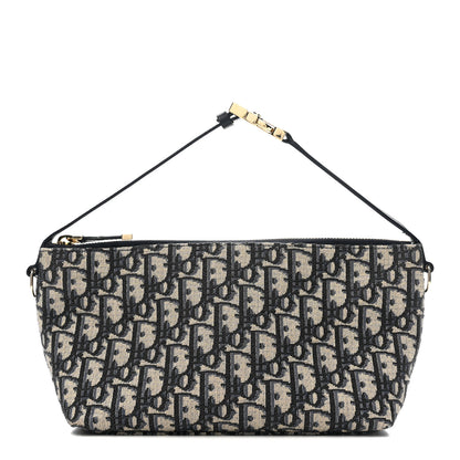Christian Dior Oblique Medium Diortravel Nomad Pouch Blue 1 of 15