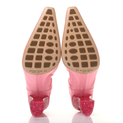 Bottega Veneta Crushed Nappa Glitter Plexiglass Almond Pumps 39 Blossom 8 of 14