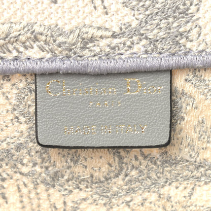 Christian Dior Canvas Embroidered Medium Dioriviera Toile De Jouy Book Tote Gray 6 of 10