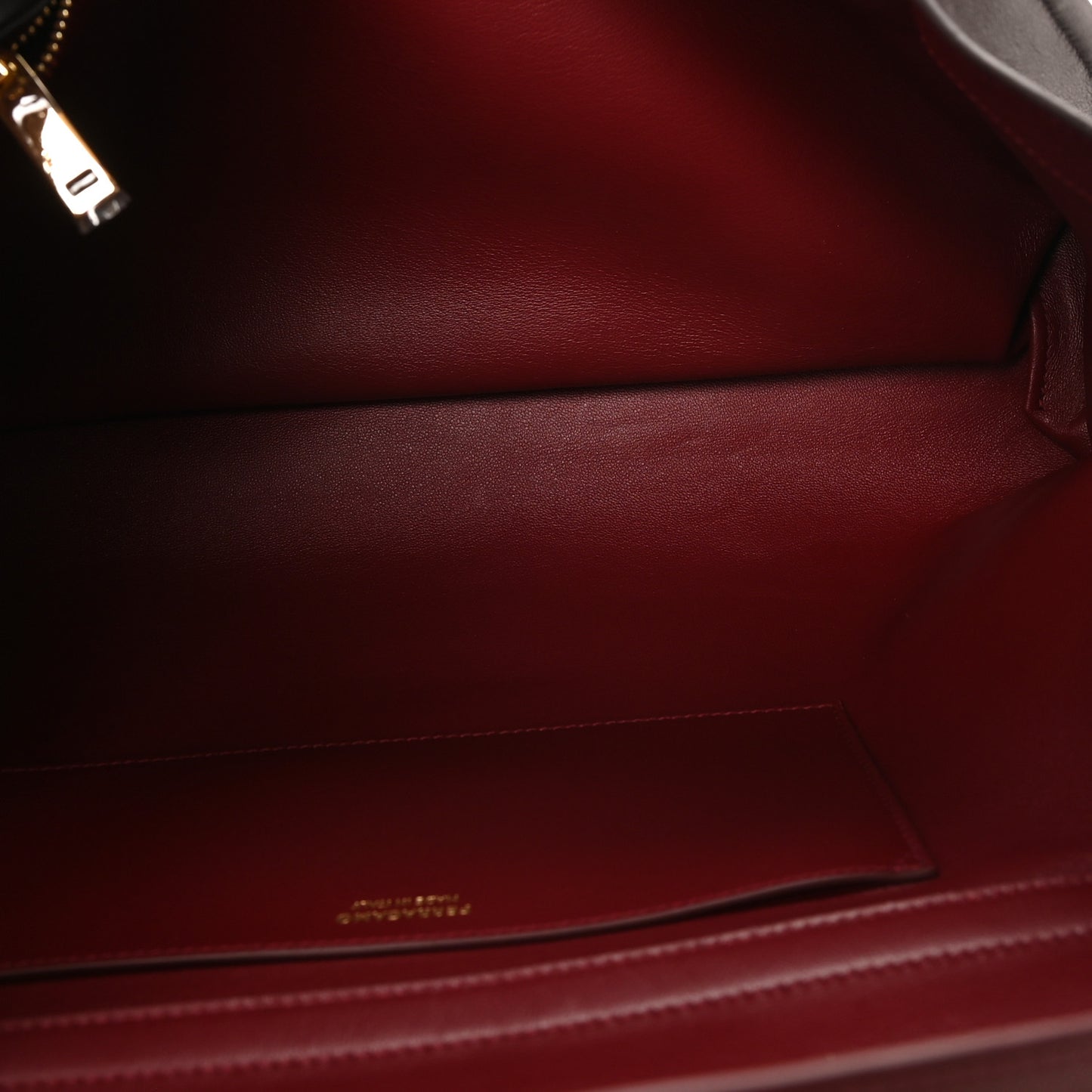 Calfskin Large Hug Soft Bicolor Shoulder Bag Oxblood