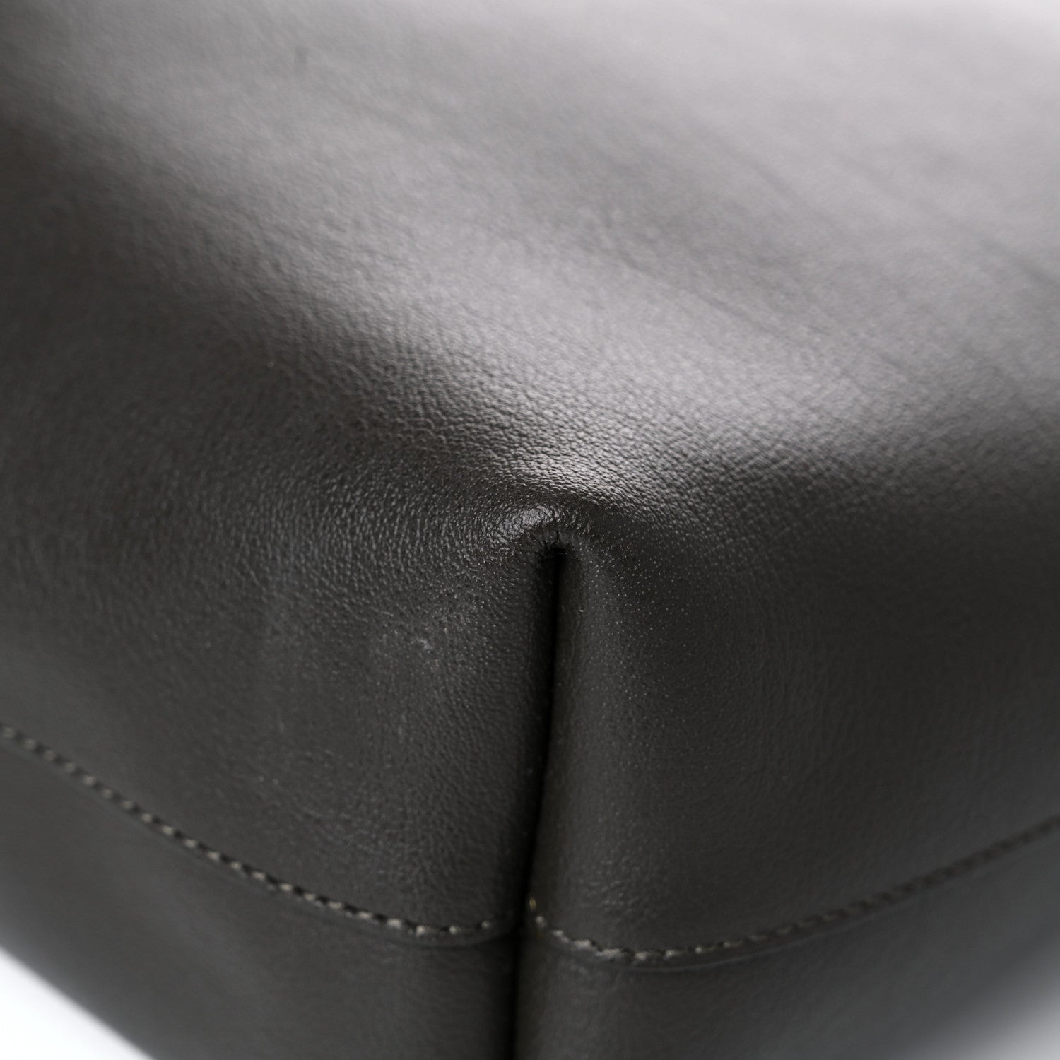 Saint Laurent Calfskin Medium Shopping Tote Haunting Green 8 of 15