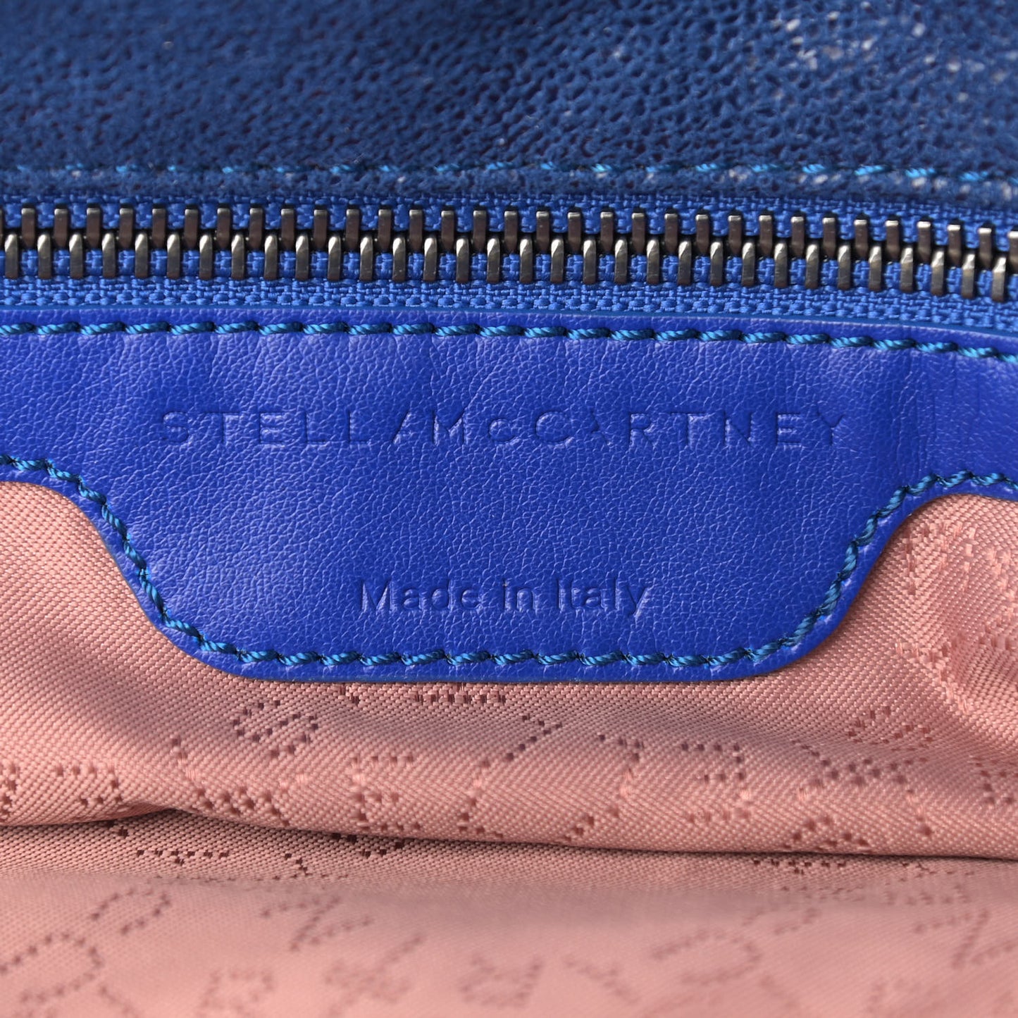 Shaggy Deer Falabella Fold Over Tote Royal Blue
