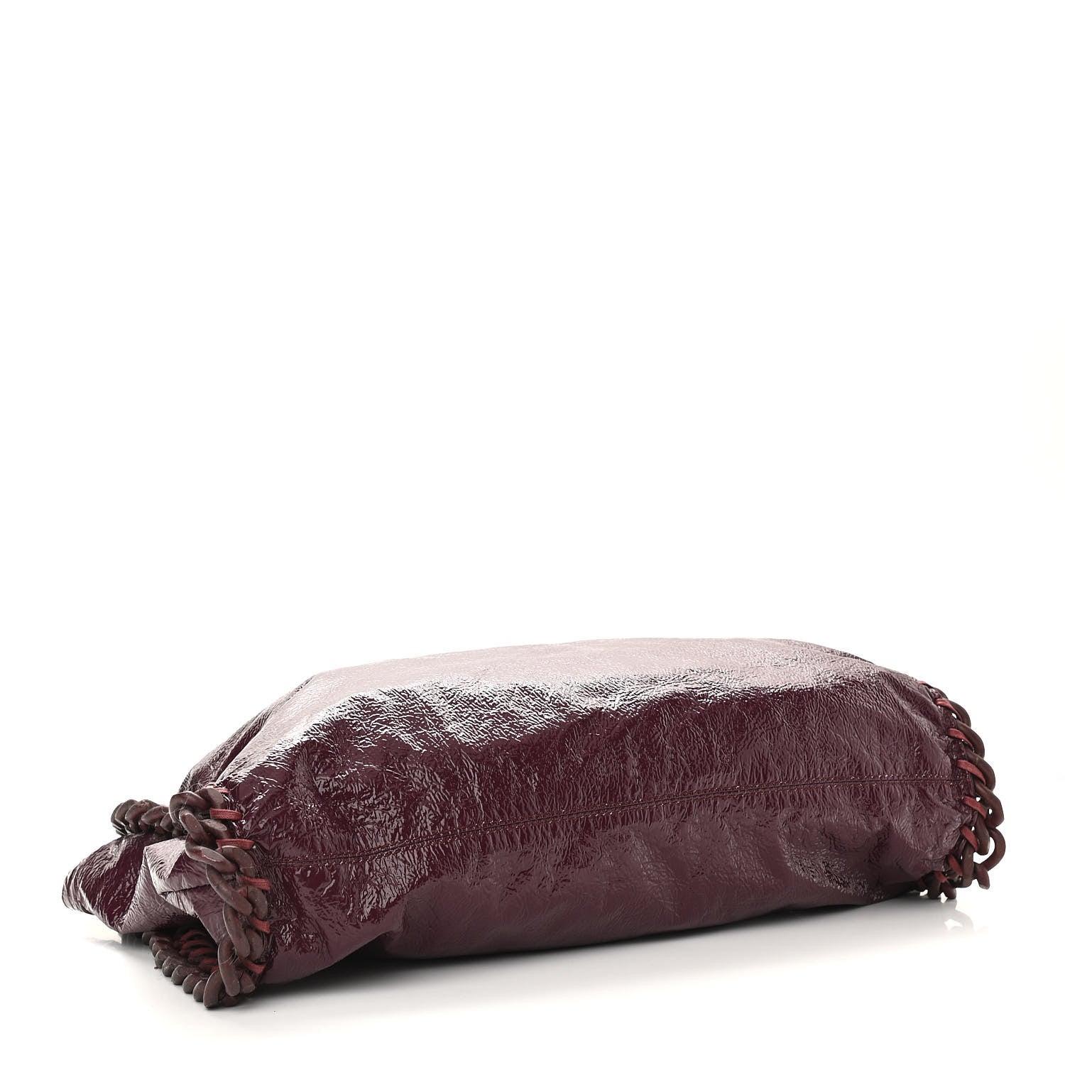Stella McCartney Eco Alter Crinkled Patent Small Falabella Tote Burgundy 4 of 9