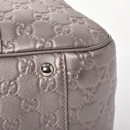 Gucci Metallic Guccissima Large GG Twins Tote Mauve 9 of 9