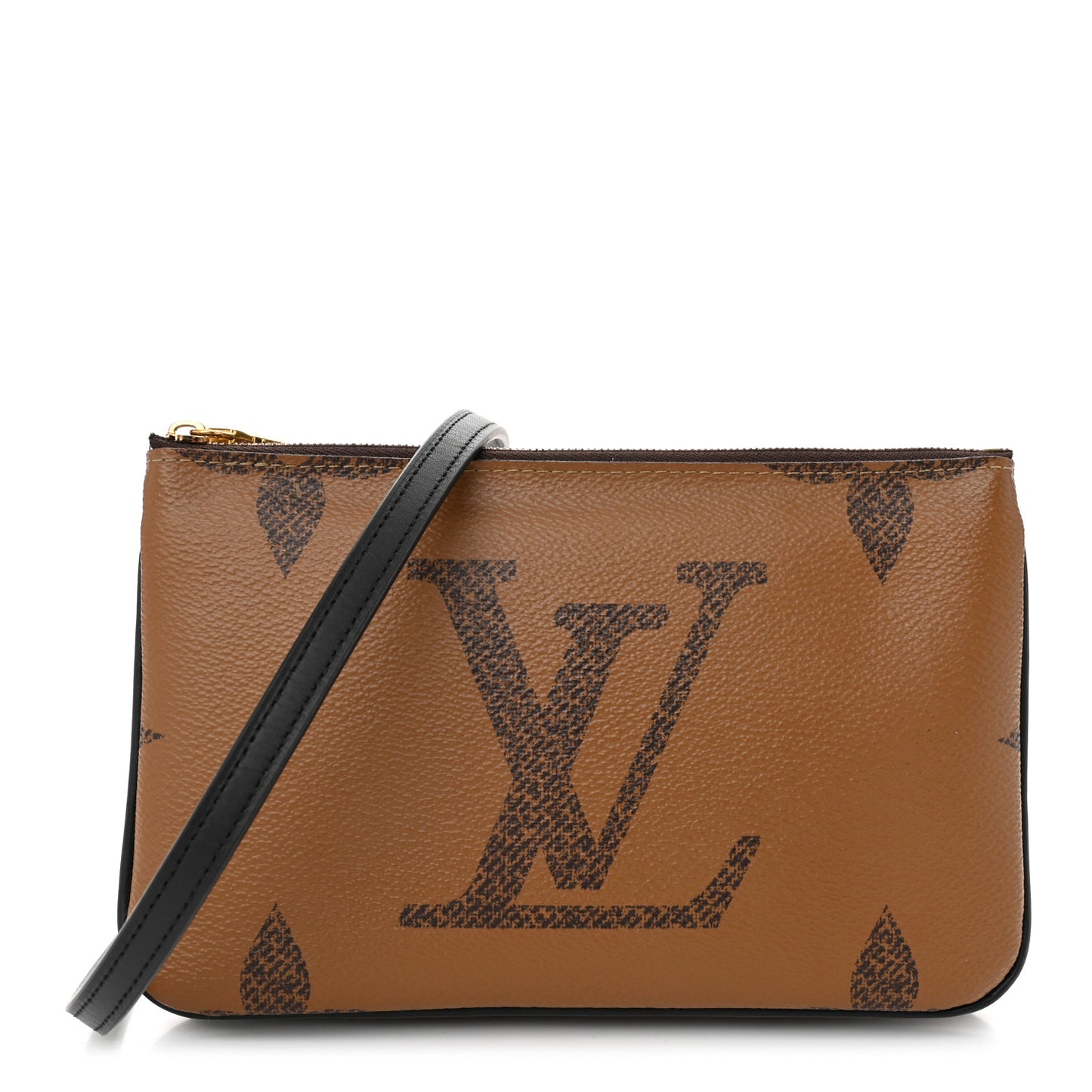Reverse Monogram Giant Double Zip Pochette