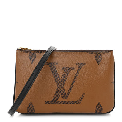 Louis Vuitton Reverse Monogram Giant Double Zip Pochette 1 of 9
