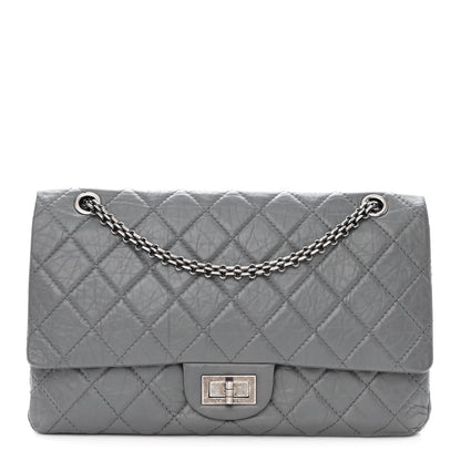 Chanel Aged Calfskin Quilted 2.55 Reissue 227 Flap Grey 1 of 13