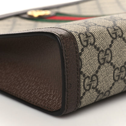 Gucci GG Supreme Monogram Web Ophidia Pouch Brown 9 of 11