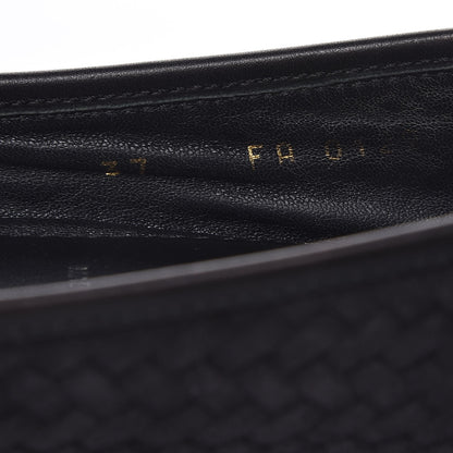 Louis Vuitton Woven Suede Oxford Ballerina Flats 37 Black 11 of 12