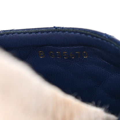 Chanel Lambskin Quilted CC Espadrille Slip On Sandals 35 Navy 8 of 11