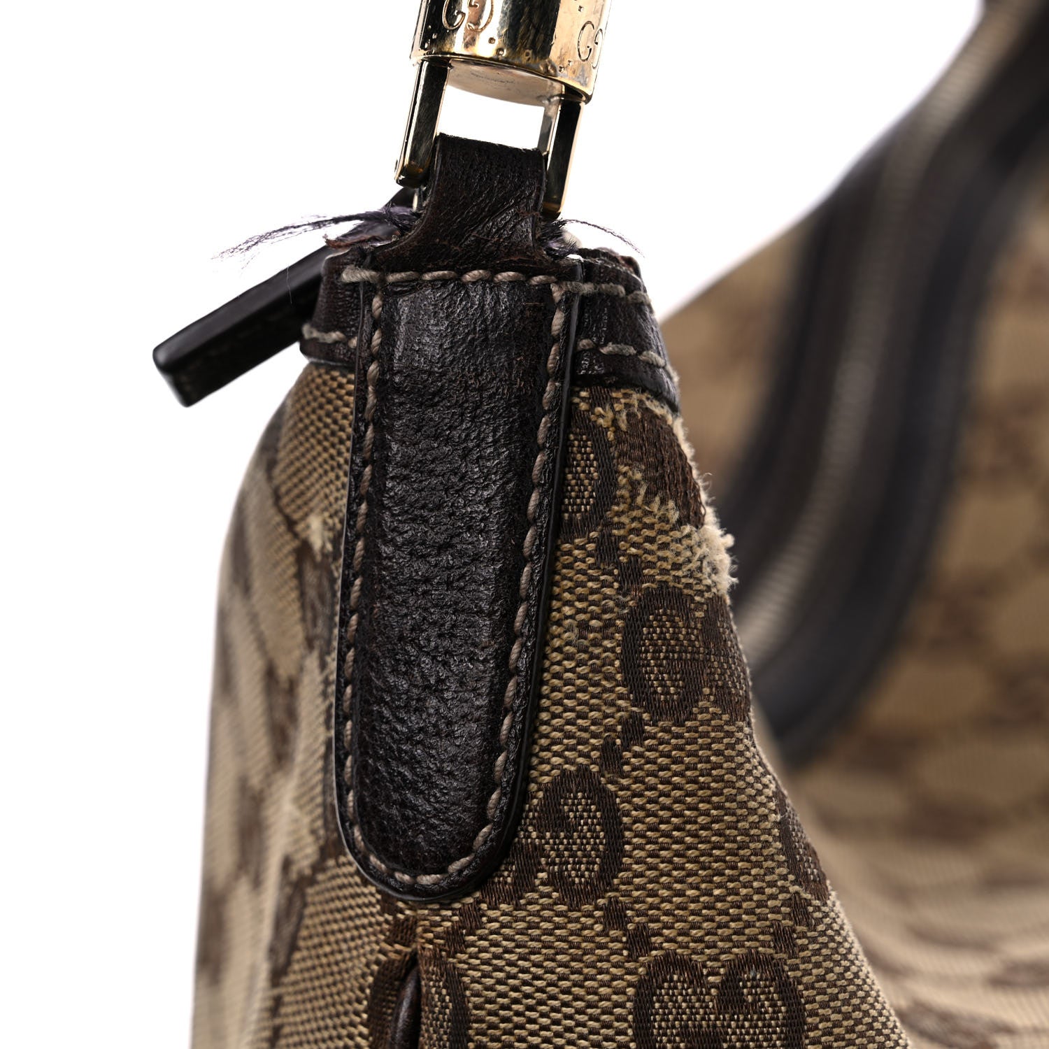 Gucci Monogram Hobo Dark Brown 27 of 32