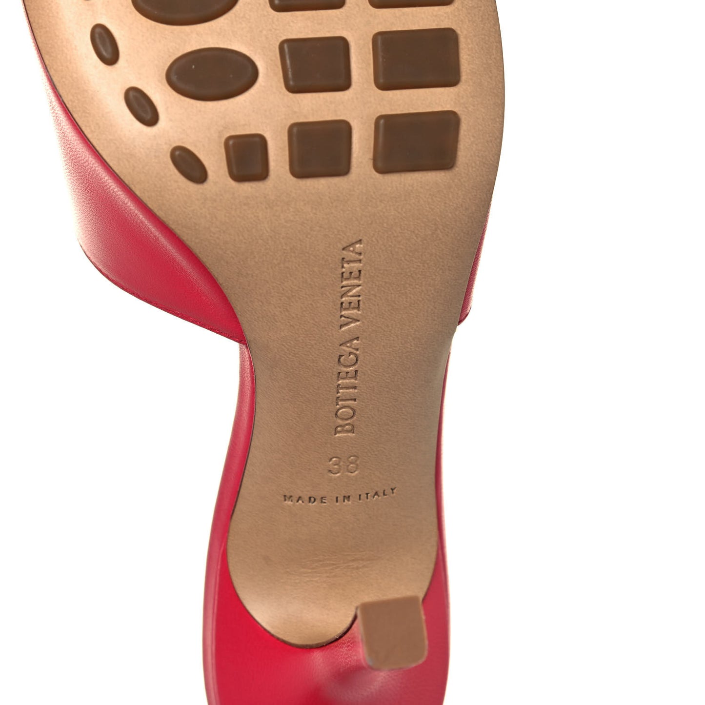 Lambskin Stretch Mule Sandals 38 Lollipop