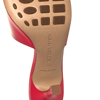 Bottega Veneta Lambskin Stretch Mule Sandals 38 Lollipop 6 of 8