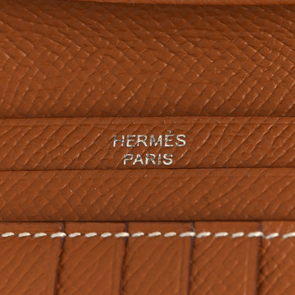 Hermes Epsom Bearn Compact Wallet Gold 6 of 9