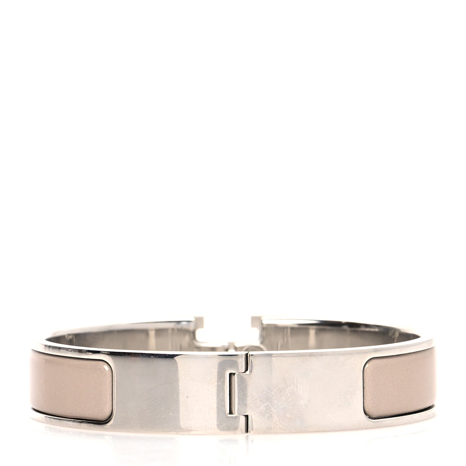 Hermes Enamel Narrow Clic Clac H Bracelet PM Marron Glace 3 of 5