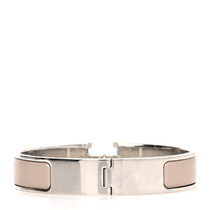Hermes Enamel Narrow Clic Clac H Bracelet PM Marron Glace 3 of 5