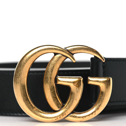 Gucci Calfskin Double G 30mm Belt 90 36 Black 2 of 6