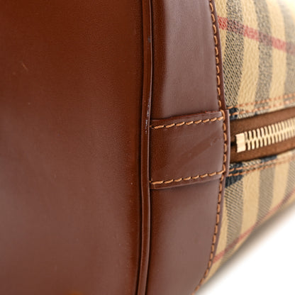 Burberry Haymarket Check Top Handle Crossbody Brown 11 of 13