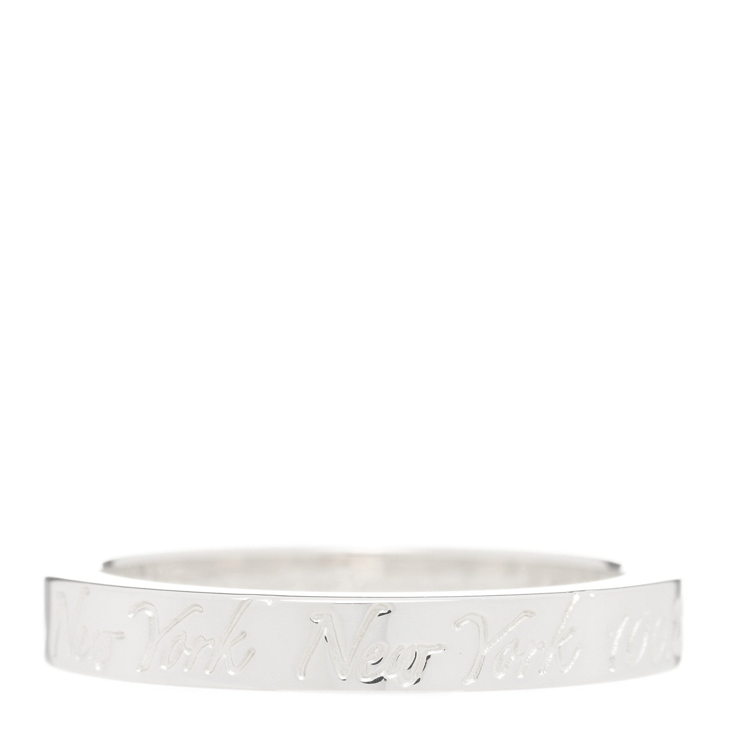 Tiffany Sterling Silver Narrow Notes Ring 47 4 1 of 4