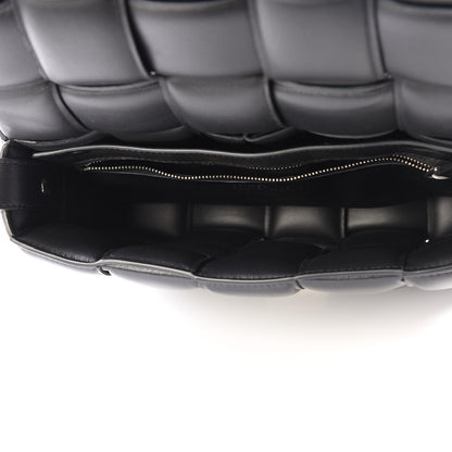 Bottega Veneta Paper Calfskin Maxi Intreccio Padded Cassette Crossbody Bag Black 4 of 9