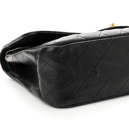Chanel Caviar Quilted Jumbo Double Flap Black 8 of 11