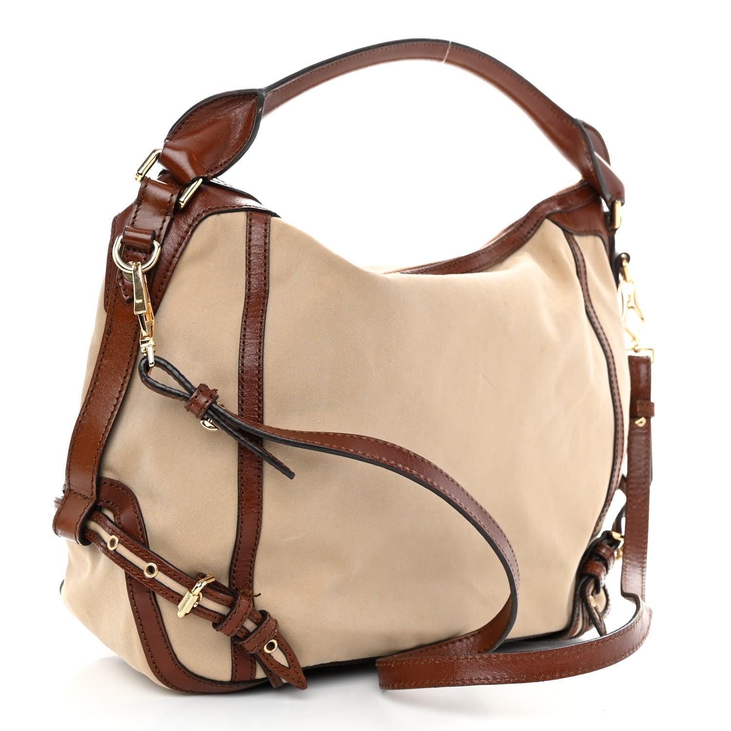 Burberry Canvas Calfskin Canterbury Tote 3 of 12