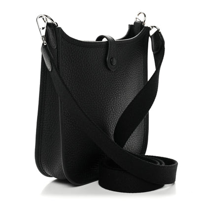 Hermes Taurillon Clemence Evelyne TPM Black 3 of 11
