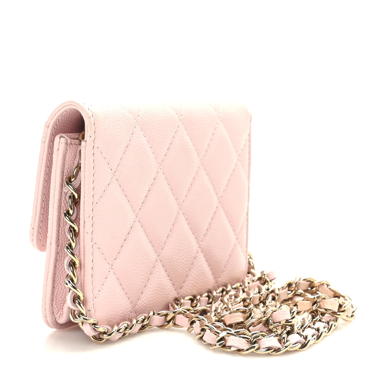 Chanel Caviar Quilted Mini Chain Bag Pink 3 of 10