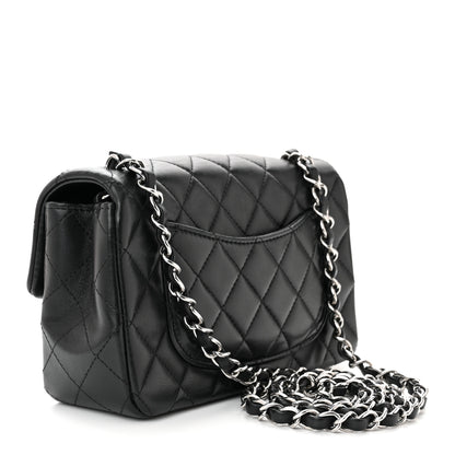 Chanel Lambskin Quilted Mini Rectangular Flap Black 3 of 10
