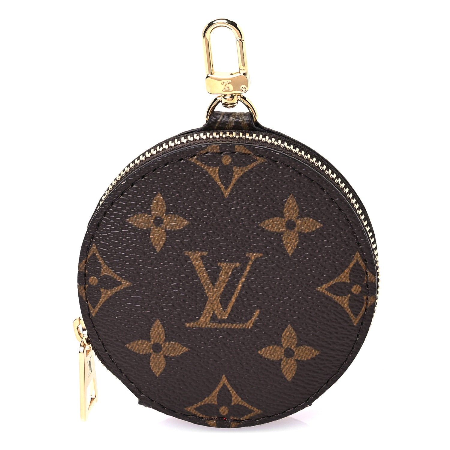 Louis Vuitton Monogram OnTheGo East West Round Coin Purse Red 1 of 6