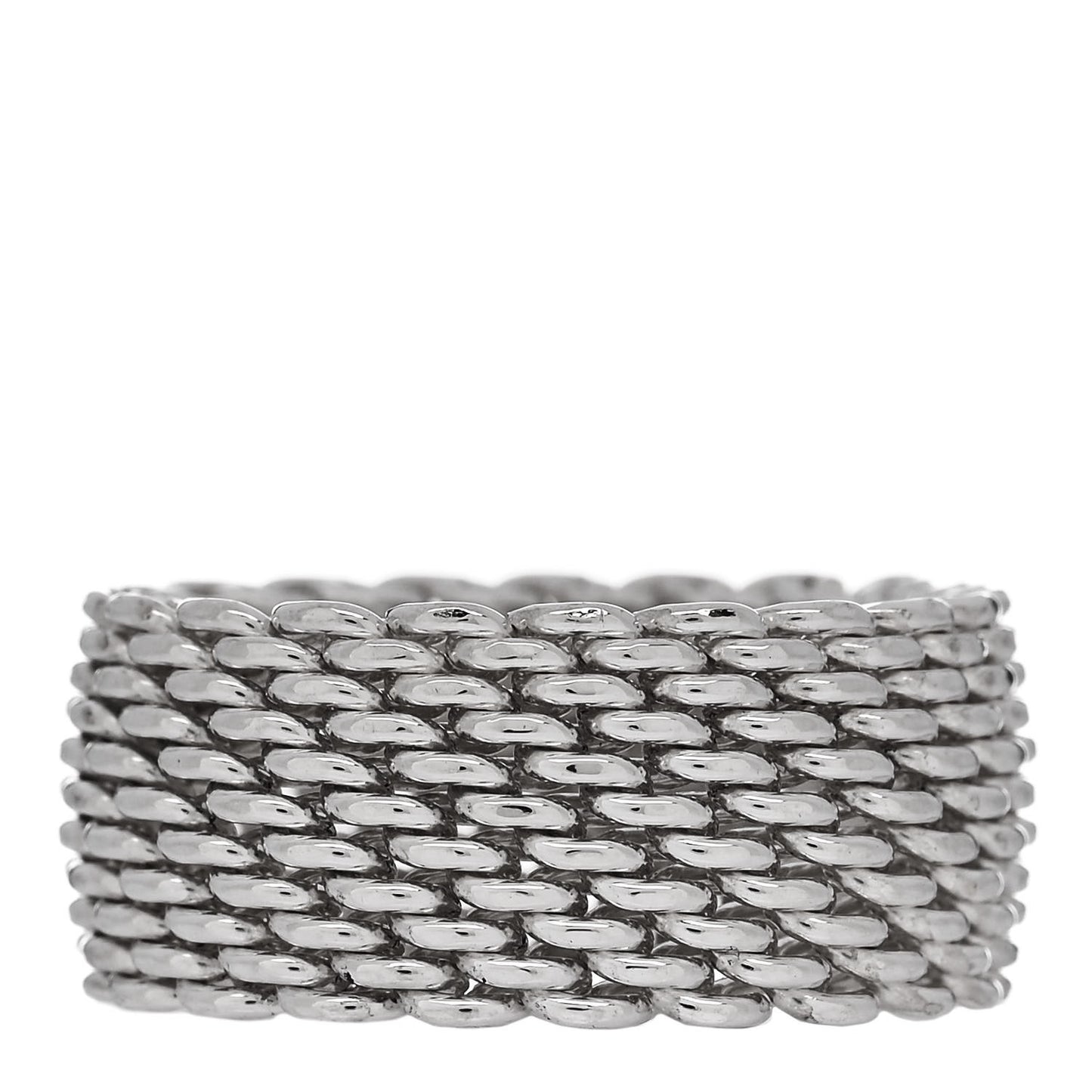 Sterling Silver Somerset Mesh Ring 53 6.25