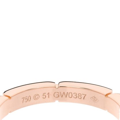 Cartier 18K Pink Gold 2.5mm Maillon Panthere Wedding Band Ring 51 5.75 4 of 4